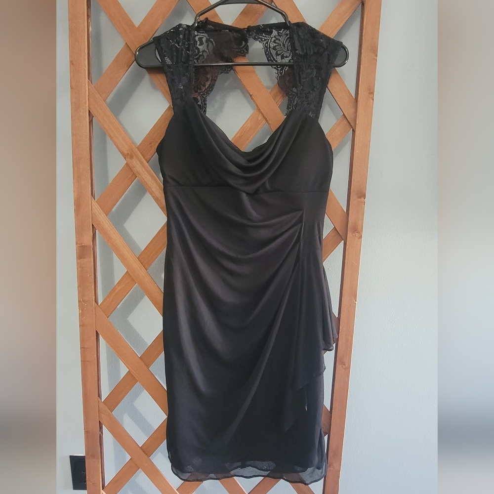 Elegant Black Lace Dress